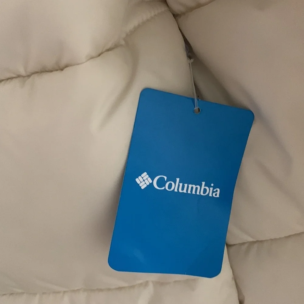 New Women's Puffect™ Color Blocked Jacket Plus Size Neutral Cream Brown Warm 3X - Picture 5 of 11